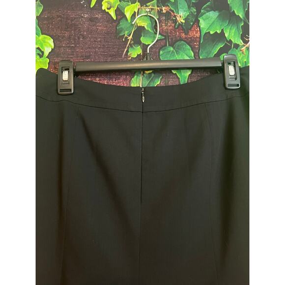 Akris Punto Mini Skirt Black Wool Viscose Womens Size 6/8 Academia Office Preppy - Picture 4 of 6